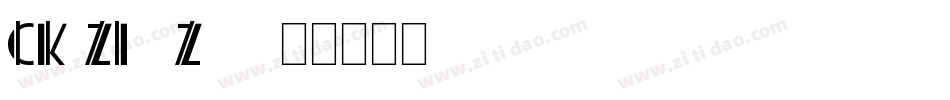 CK Zig Zag字体转换